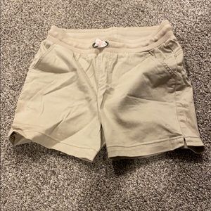 Mid length girls Khaki Shorts
